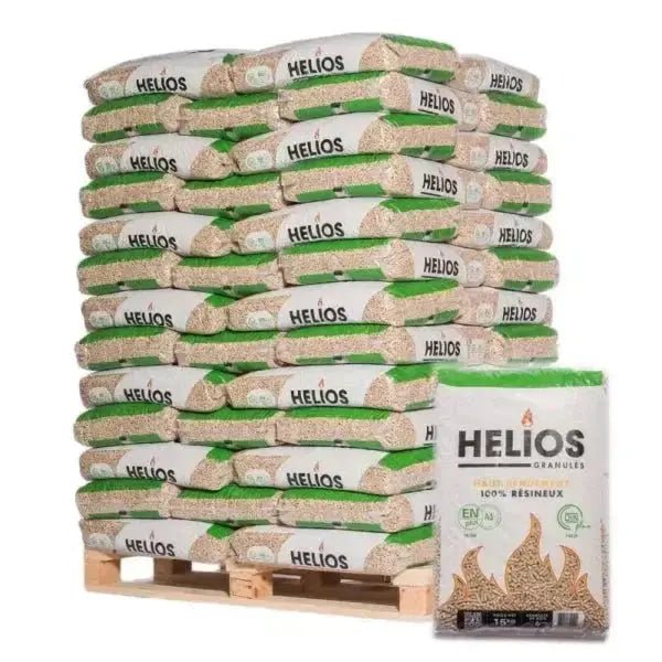 Pellets de bois Helios–Palette de 65 sacs de 15 kg